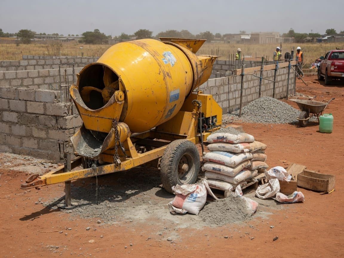 Portable Concrete Mixer 350L — Project Lease