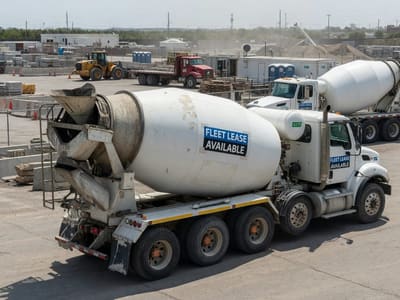 6m³ Mixer Truck — Regional Builder Lease